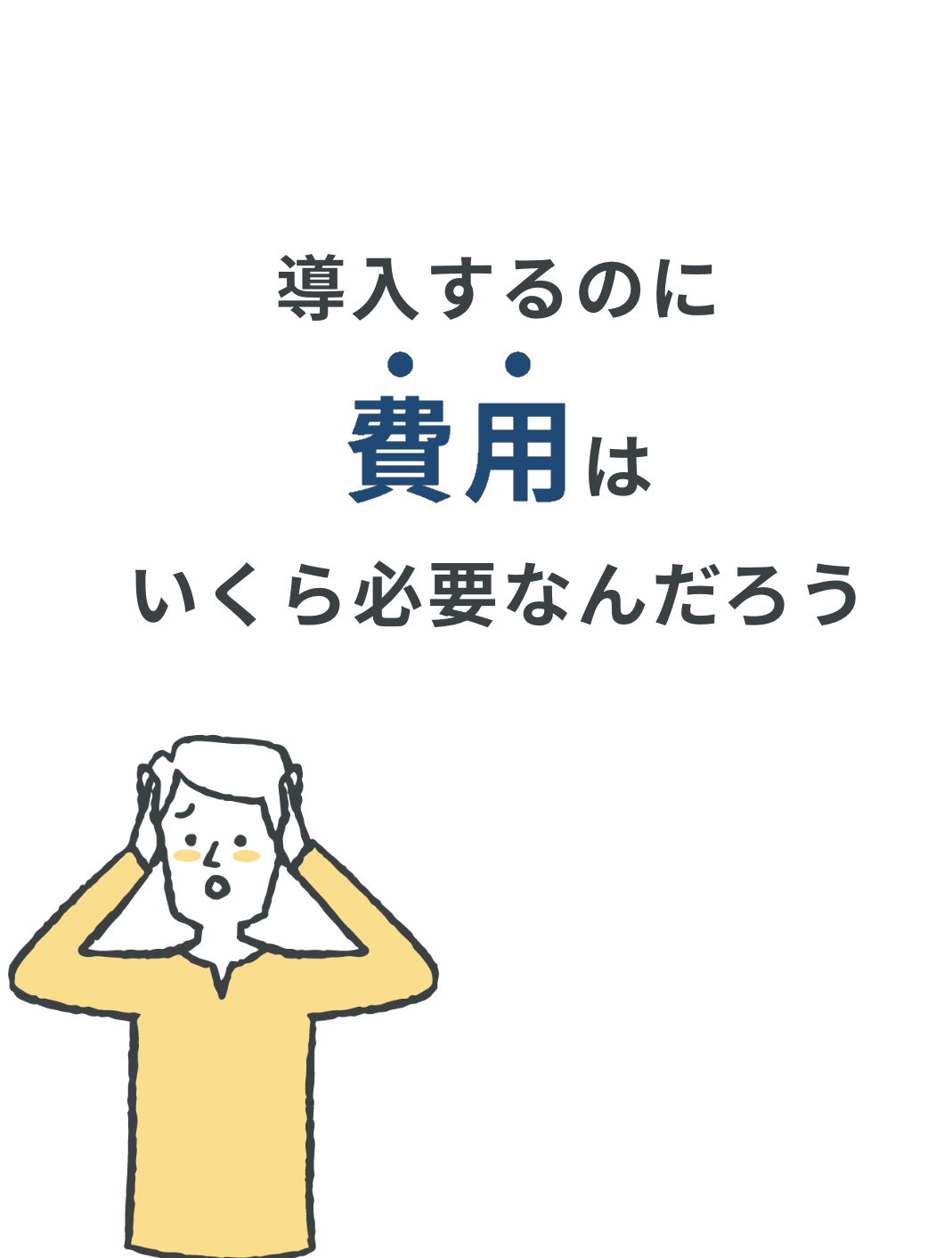 導入するのに費用はいくら必要なんだろう